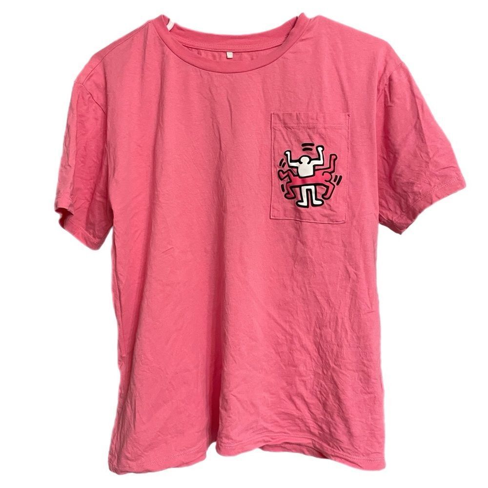 Pink Keith Haring Tee